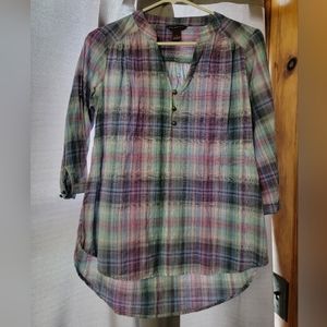 Bit & Bridle Plaid Blouse